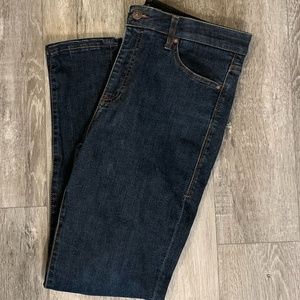 Lularoe With Love Womens Skinny Jeans 30 High Rise Dark Wash Stretch Blue Jeans